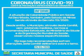 Foto - ORIENTAÇÕES DIVERSAS NO COMBATE AO COVID-19